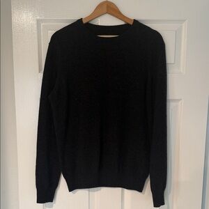 100% Italian cashmere Men's dark Grey Sweater
